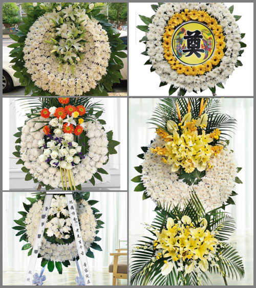 福建宁德古田县黄田镇双坑村花圈速递